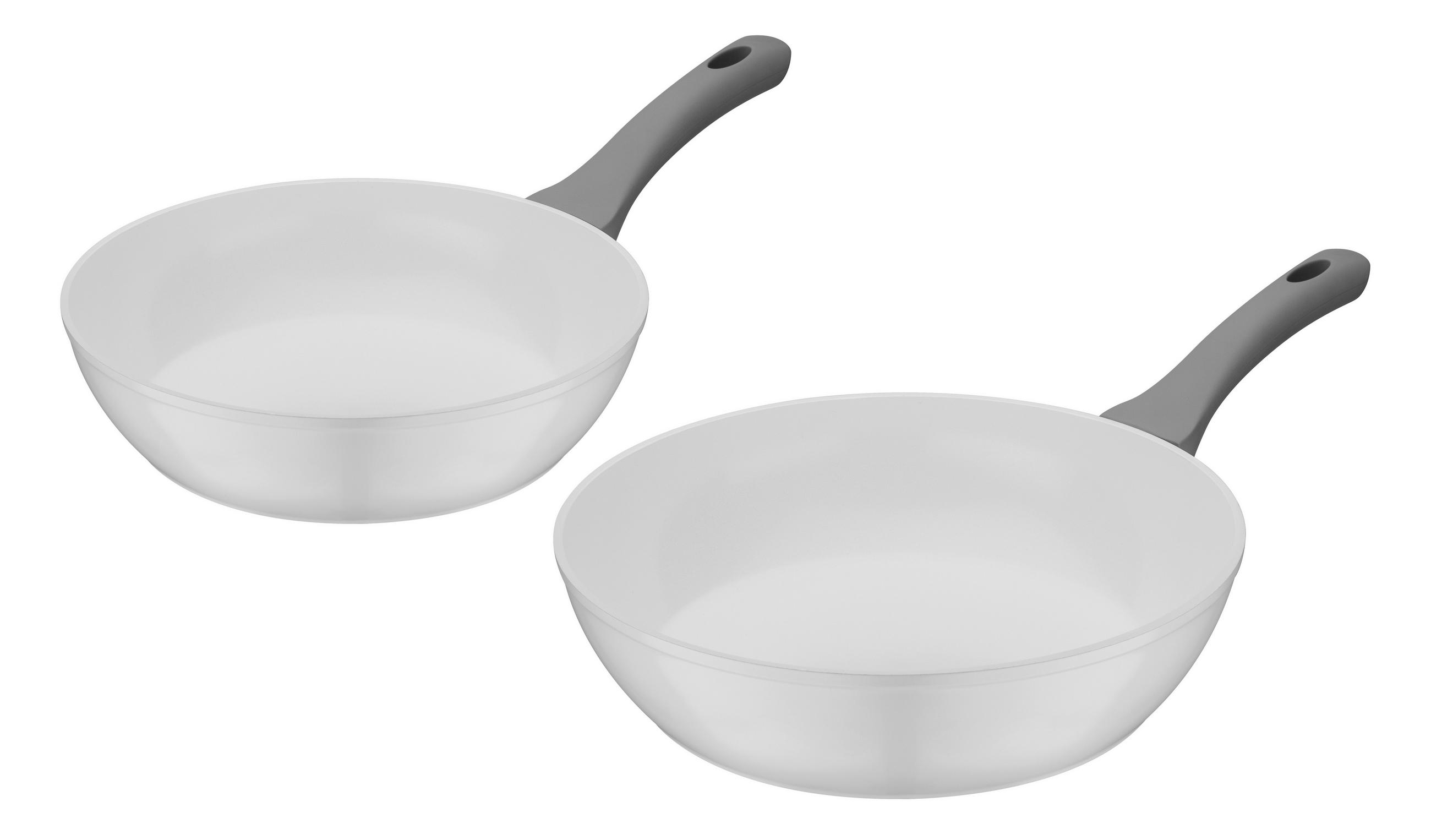 PFANNENSET FIONA 2-teilig  - Weiß, Basics, Metall - GSW