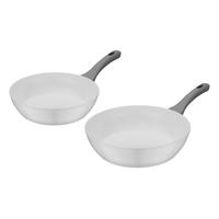 PFANNENSET FIONA 2-teilig  - Weiß, Basics, Metall - GSW