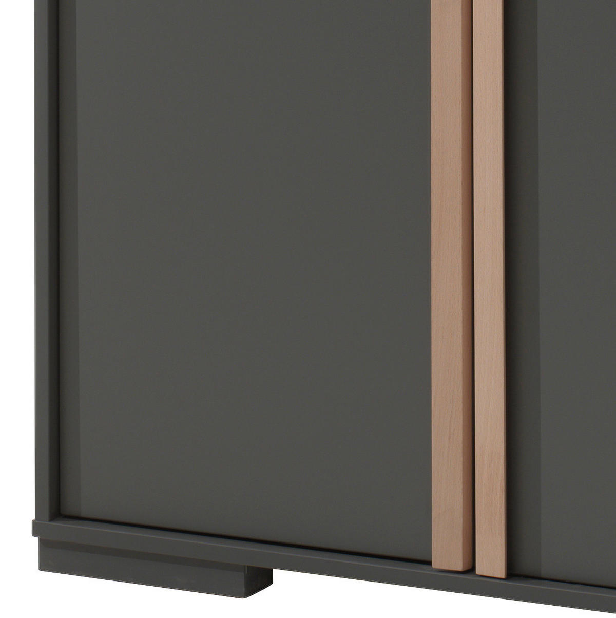 DREHTÜRENSCHRANK 2-türig Anthrazit  - Anthrazit/Buchefarben, MODERN, Holz/Holzwerkstoff (98,5/195,2/56cm) - MID.YOU