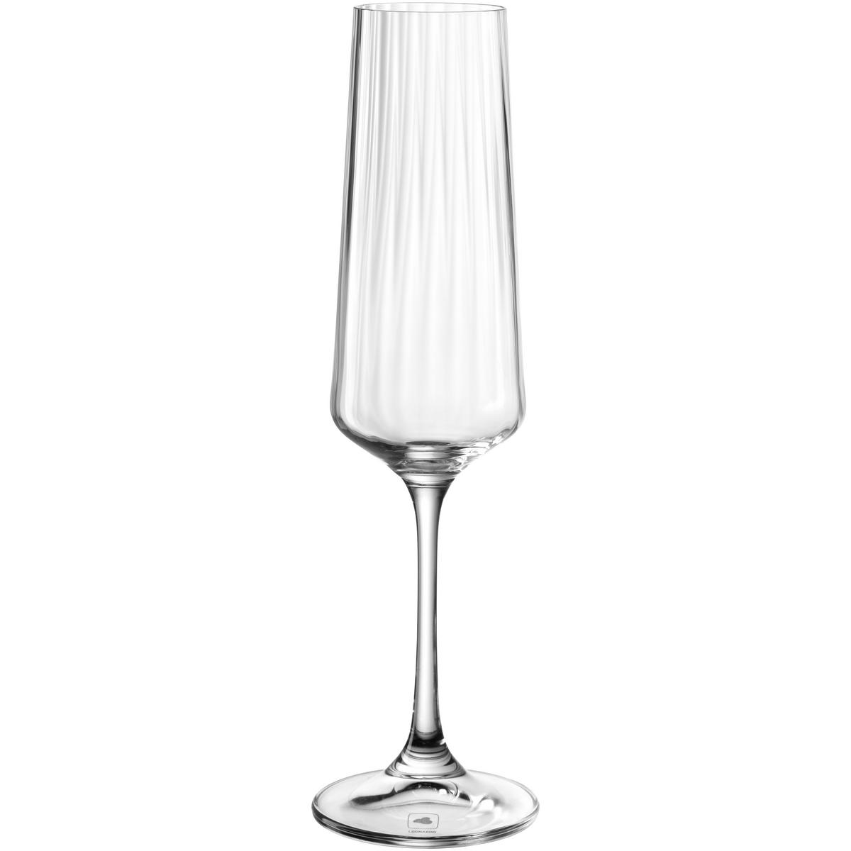SEKTGLAS PAOLO 220 ml  - Klar, Design, Glas (6,7/23,8/6,7cm) - Leonardo