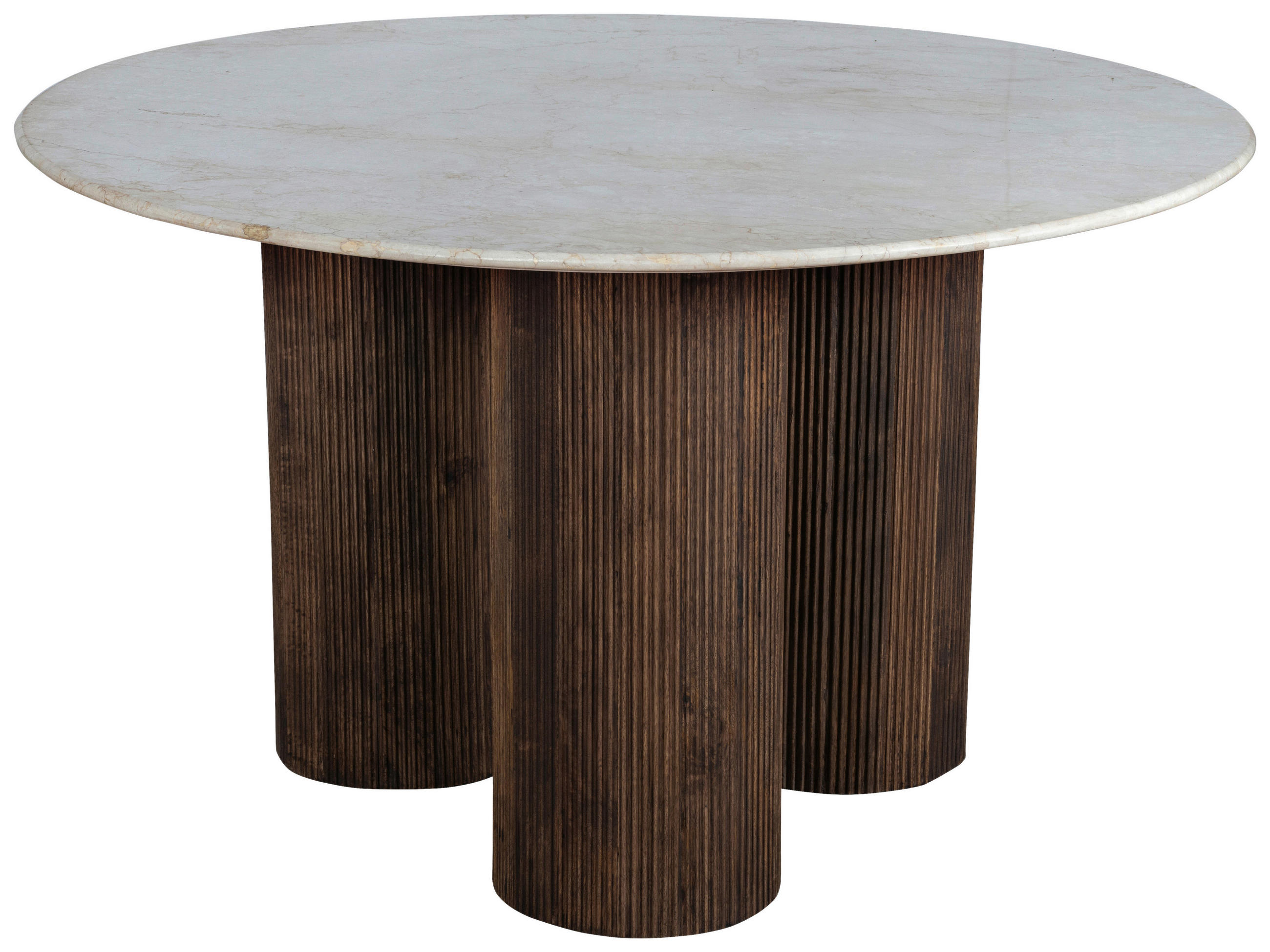 ESSTISCH in Holz, Stein  - Dunkelbraun/Braun, MODERN, Holz/Stein (130/76/130cm) - MID.YOU