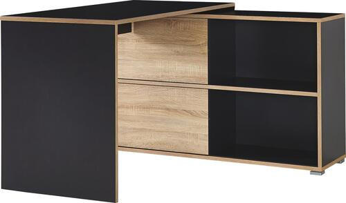 ECKSCHREIBTISCH 120/120/76 cm  in Anthrazit, Sonoma Eiche  - Anthrazit/Sonoma Eiche, Design, Holzwerkstoff (120/120/76cm) - Germania