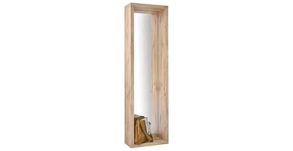 WANDSPIEGEL 51/178/24 cm    - Eichefarben, Basics, Glas/Holzwerkstoff (51/178/24cm) - Carryhome