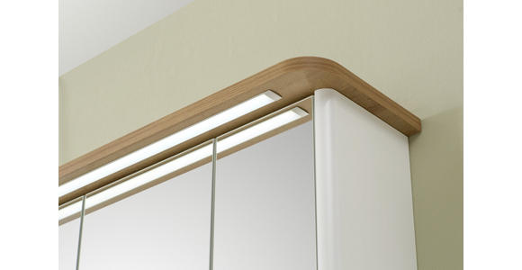 SPIEGELSCHRANK 80/72/20 cm  - Chromfarben/Eichefarben, KONVENTIONELL, Glas/Holzwerkstoff (80/72/20cm) - Xora