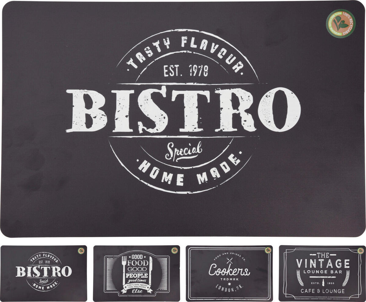 BORDSTABLETT plast svart 42/29 cm  - svart, Klassisk, plast (42/29cm)