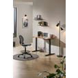 SCHREIBTISCH 120/60/71-116 cm Eiche Artisan elektrisch höhenverstellbar  - Schwarz/Eiche Artisan, MODERN, Holzwerkstoff/Kunststoff (120/60/71-116cm) - Carryhome