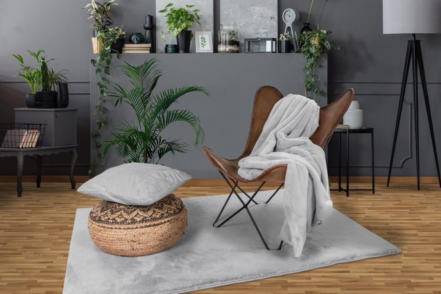 ODEJA 150/200 cm siva, srebrne barve  - srebrne barve/siva, Basics, tekstil (150/200cm)