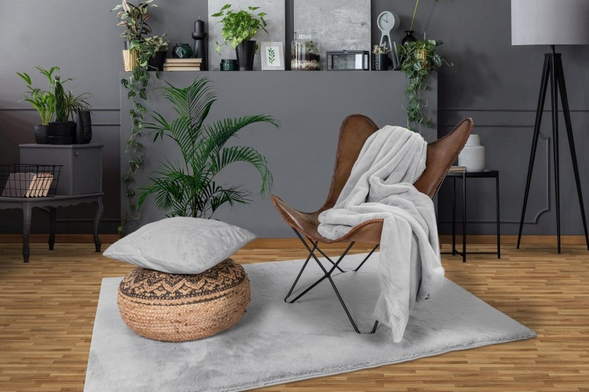 ODEJA 150/200 cm siva, srebrne barve  - srebrne barve/siva, Basics, tekstil (150/200cm)