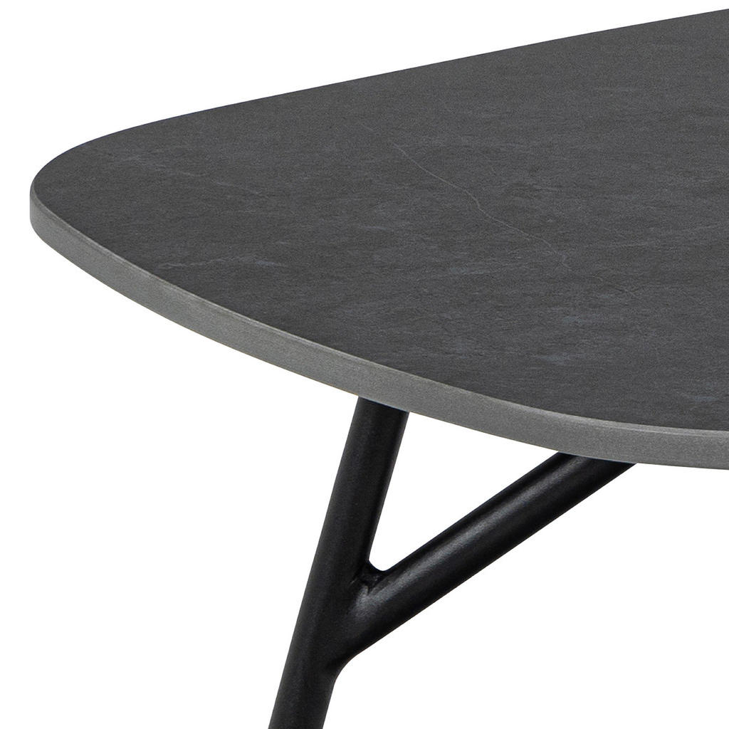 Thumbnail - Mid.you Couchtisch, Schwarz, Metall, Keramik, oval, rund, 60x41x120 cm, Wohnzimmer, Wohnzimmertische, Couchtische, Couch...
