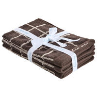 GÄSTETUCHSET CHAMP Taupe, Dunkelbraun 3-teilig 30/50 cm  - Taupe/Dunkelbraun, Natur, Textil (30/50cm) - Bio:Vio