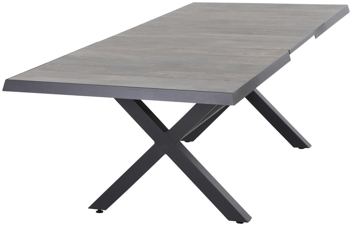 GARTENGARNITUR 7-teilig  - Grau, Basics, Keramik/Kunststoff (100/109/200cm) - Siena Garden