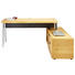 ECKSCHREIBTISCH furniert Eichefarben, Chromfarben - Chromfarben/Eichefarben, Design, Metall (188/76/150cm) ECKSCHREIBTISCH furniert Eichefarben, Chromfarben - Chromfarben/Eichefarben, Design, Metall (188/76/150cm)