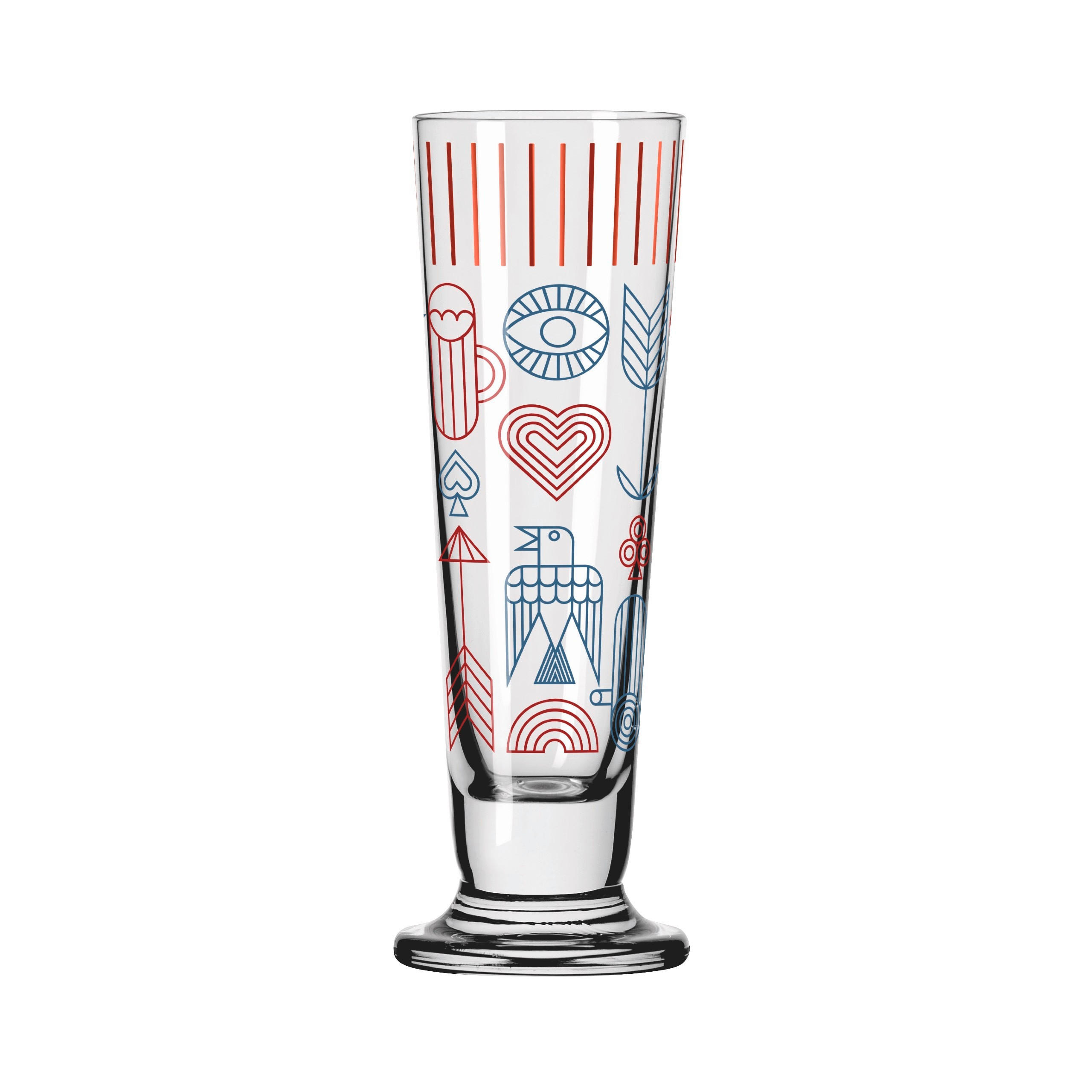 SCHNAPSGLAS 52 ml  - Blau/Gelb, Trend, Glas (3,5/11,3/3,5cm) - Ritzenhoff