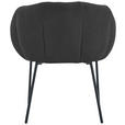 ARMLEHNSTUHL  Stoffauswahl Struktur  Schwarz  - Schwarz, Design, Textil/Metall (66/78/72cm) - Carryhome