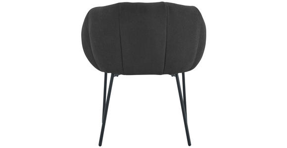 ARMLEHNSTUHL  Stoffauswahl Struktur  Schwarz  - Schwarz, Design, Textil/Metall (66/78/72cm) - Carryhome