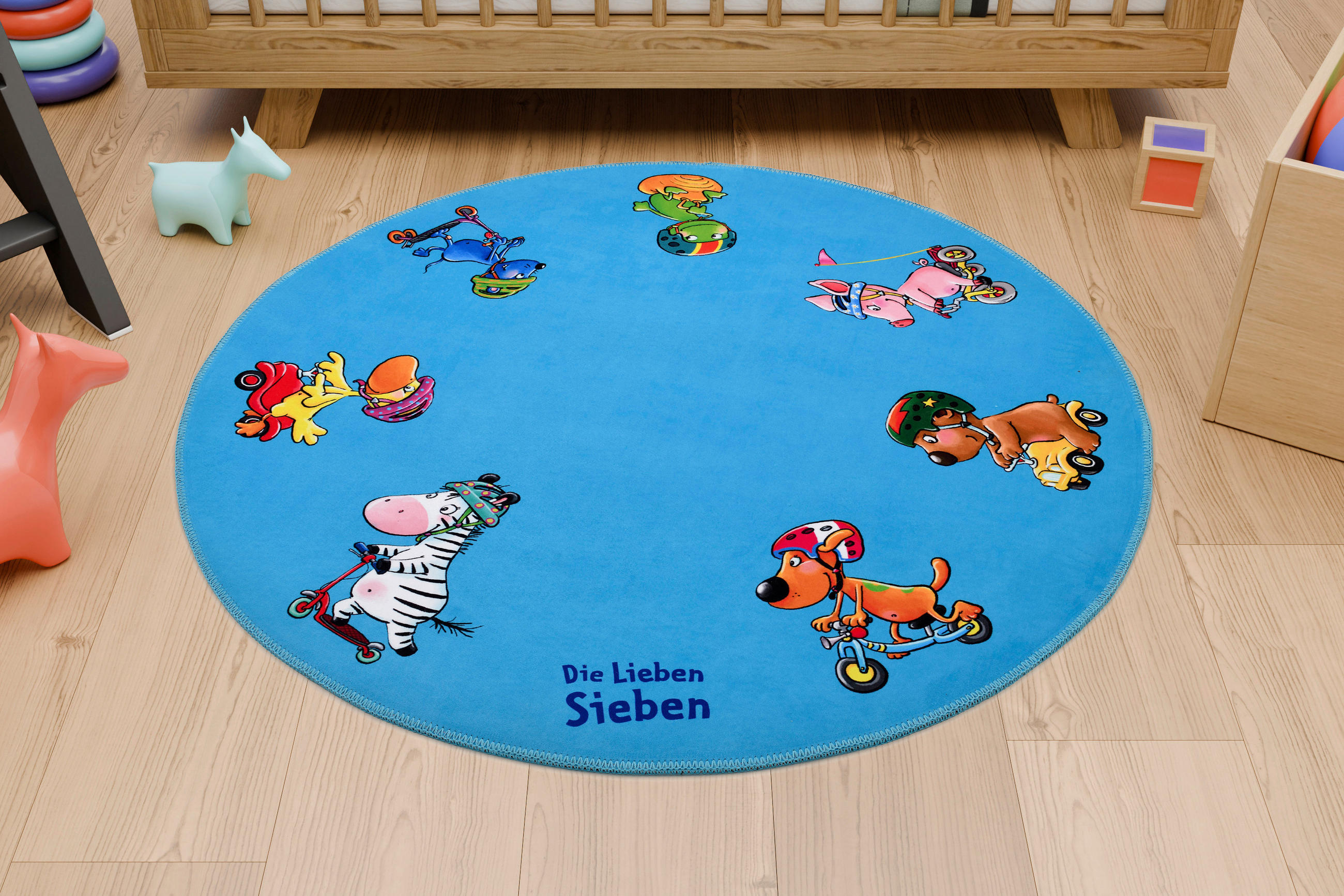 KINDERTEPPICH 100 cm Die Lieben Sieben  - Design, Textil (100cm)