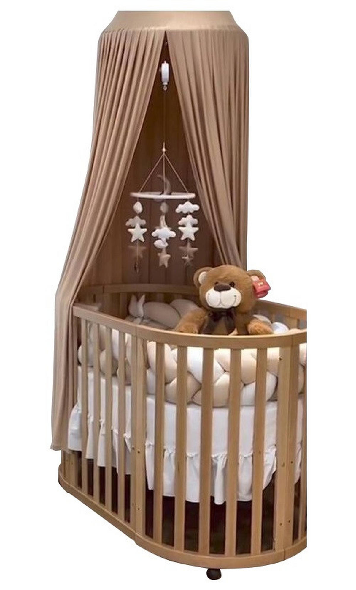 DJEČJI KREVETIĆ  GROW  - boje bukve, Basics, drvo (67/87/126cm)
