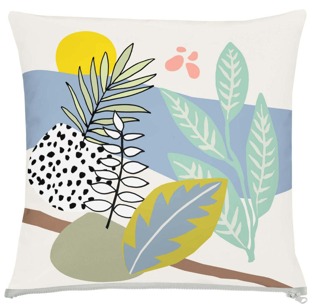 Ambia Garden Outdoor-Kissenhülle Ambia Garden Outdoor Rosa, Hellblau 49x49 cm