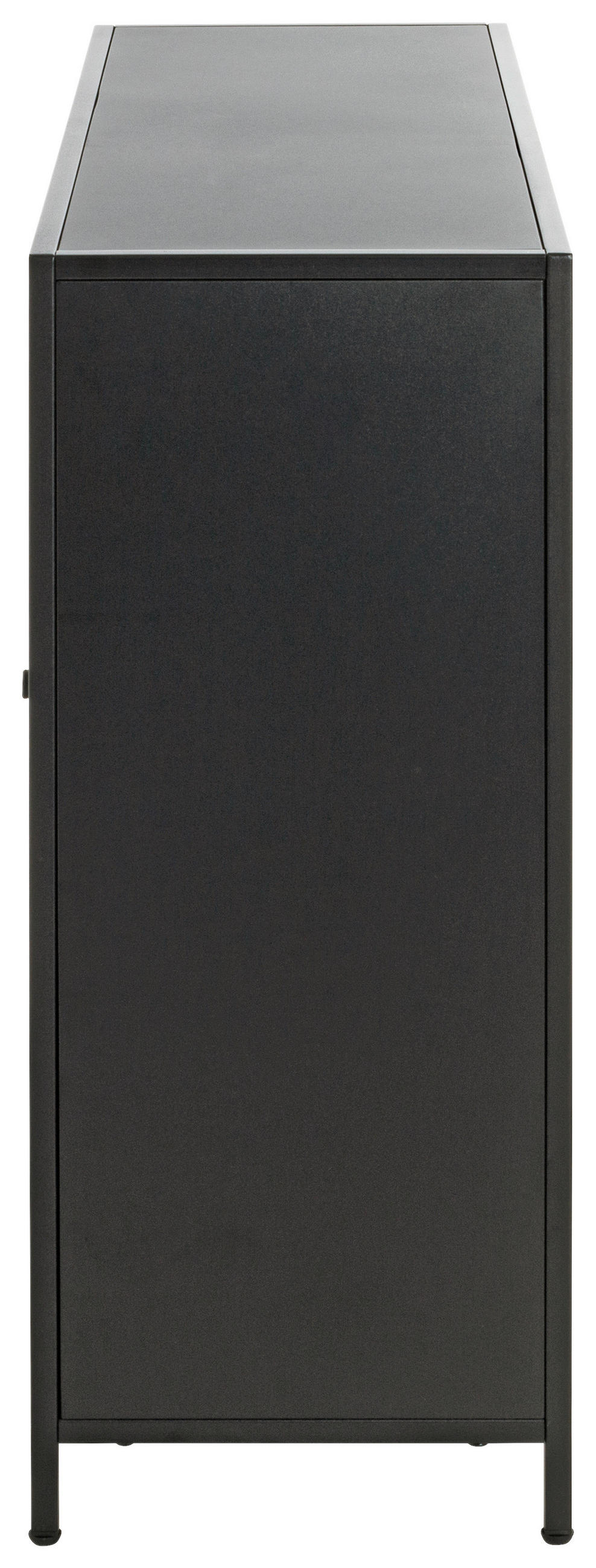 REGAL Schwarz  - Schwarz, Design, Metall (100/75/30cm)