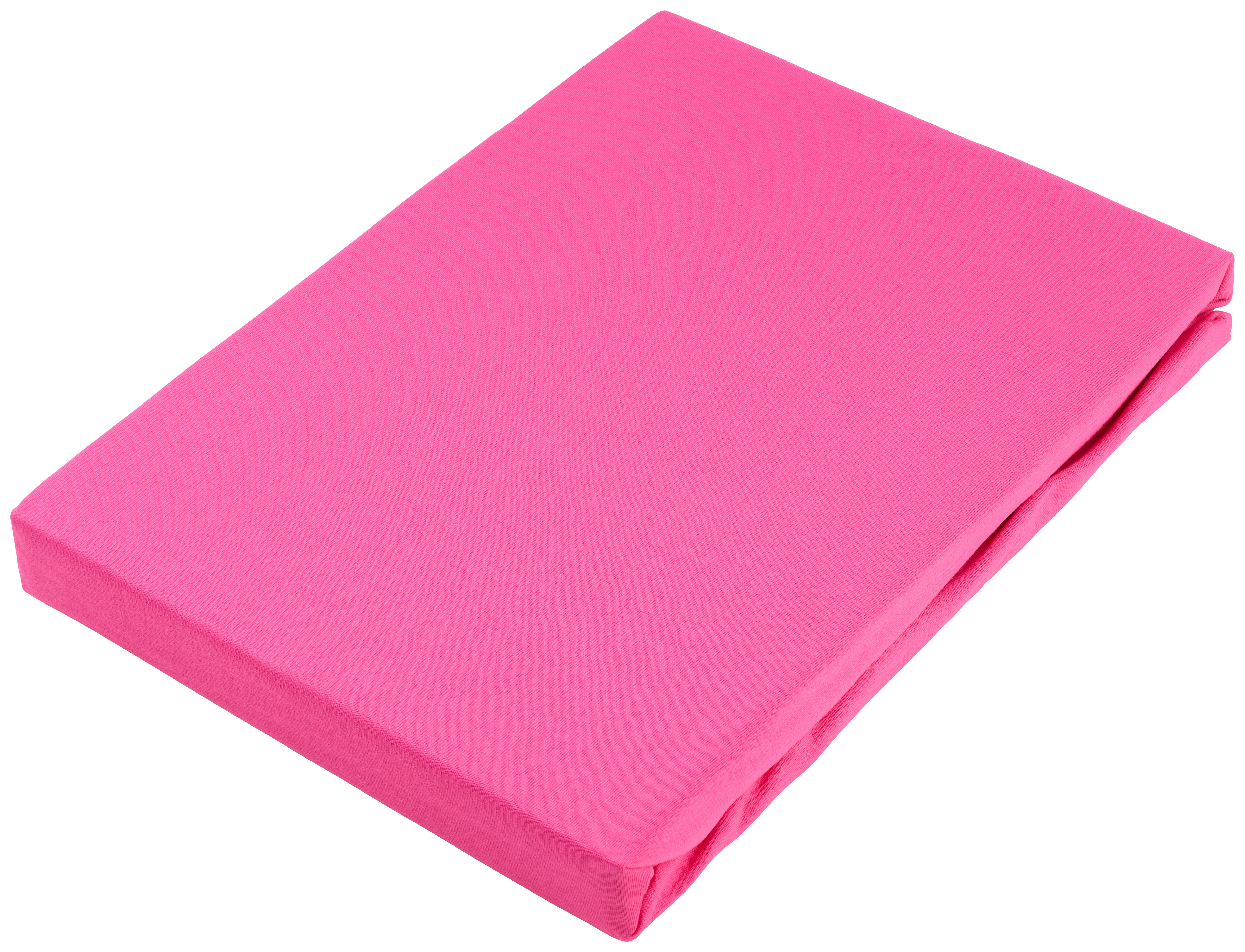 NAPÍNACIA PLACHTA NA BOXSPRIN, džersej, pink, 90/220 cm - pink, Konventionell, textil (90/220cm) - Novel