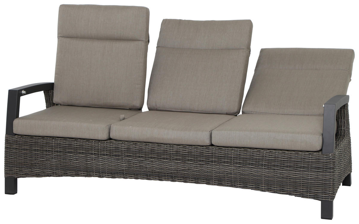 LOUNGEGARNITUR 4-teilig   72/103/160 cm Aluminium  - Basics, Keramik/Kunststoff (72/103/160cm) - Siena Garden