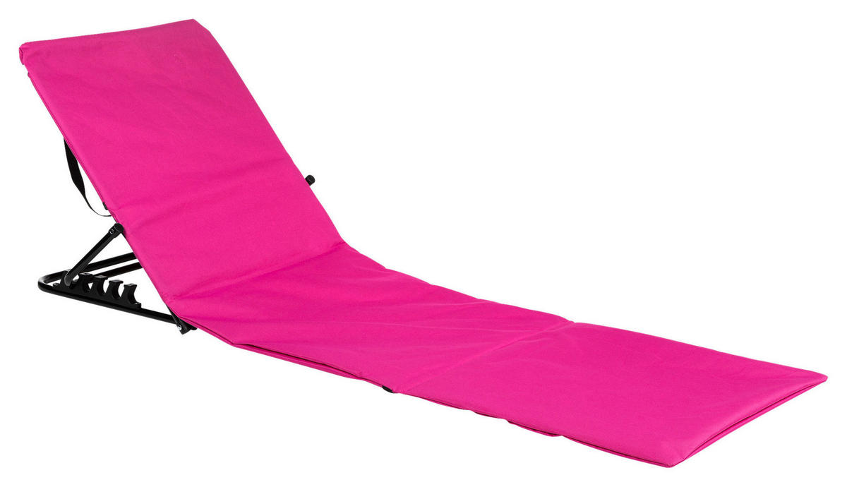 STRANDLIEGE 145/52/47 cm  - Pink, Basics, Kunststoff/Metall (145/52/47cm)