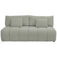 BOXSPRINGSOFA in Chenille Greige  - Greige/Schwarz, MODERN, Kunststoff/Textil (210/72/105cm) - Cantus