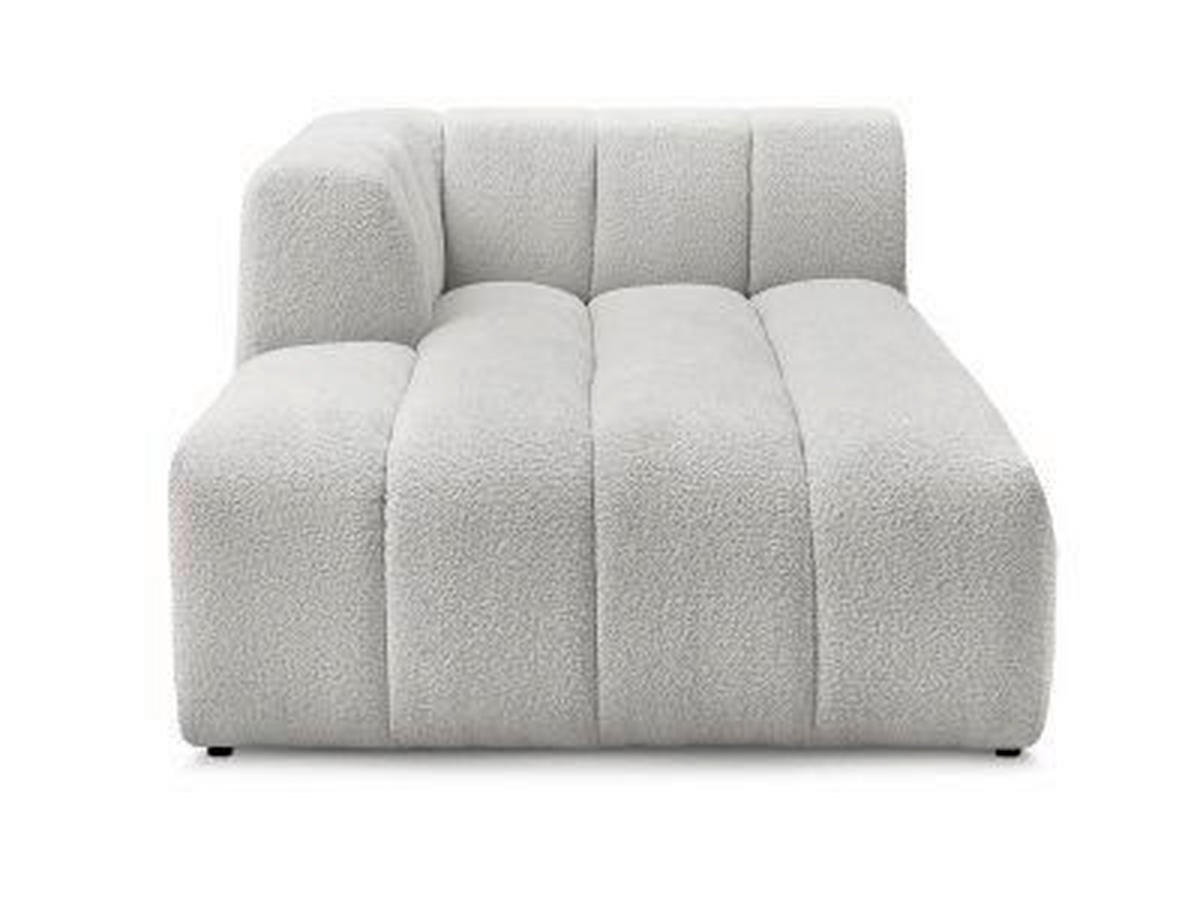 SOFAELEMENT ANNECY Bouclé Hellgrau  - Hellgrau/Schwarz, MODERN, Kunststoff/Textil (120/72/170cm)
