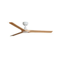 DECKENVENTILATOR FARO LAB 132/24.3 cm   - Ahornfarben/Weiß, Natur, Holz/Metall (132/24.3cm)