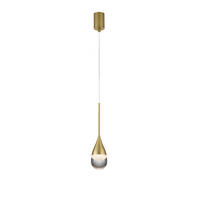 LED-PENDELLEUCHTE 8/200 cm  - Goldfarben, KONVENTIONELL, Metall (8/200cm) - Helestra