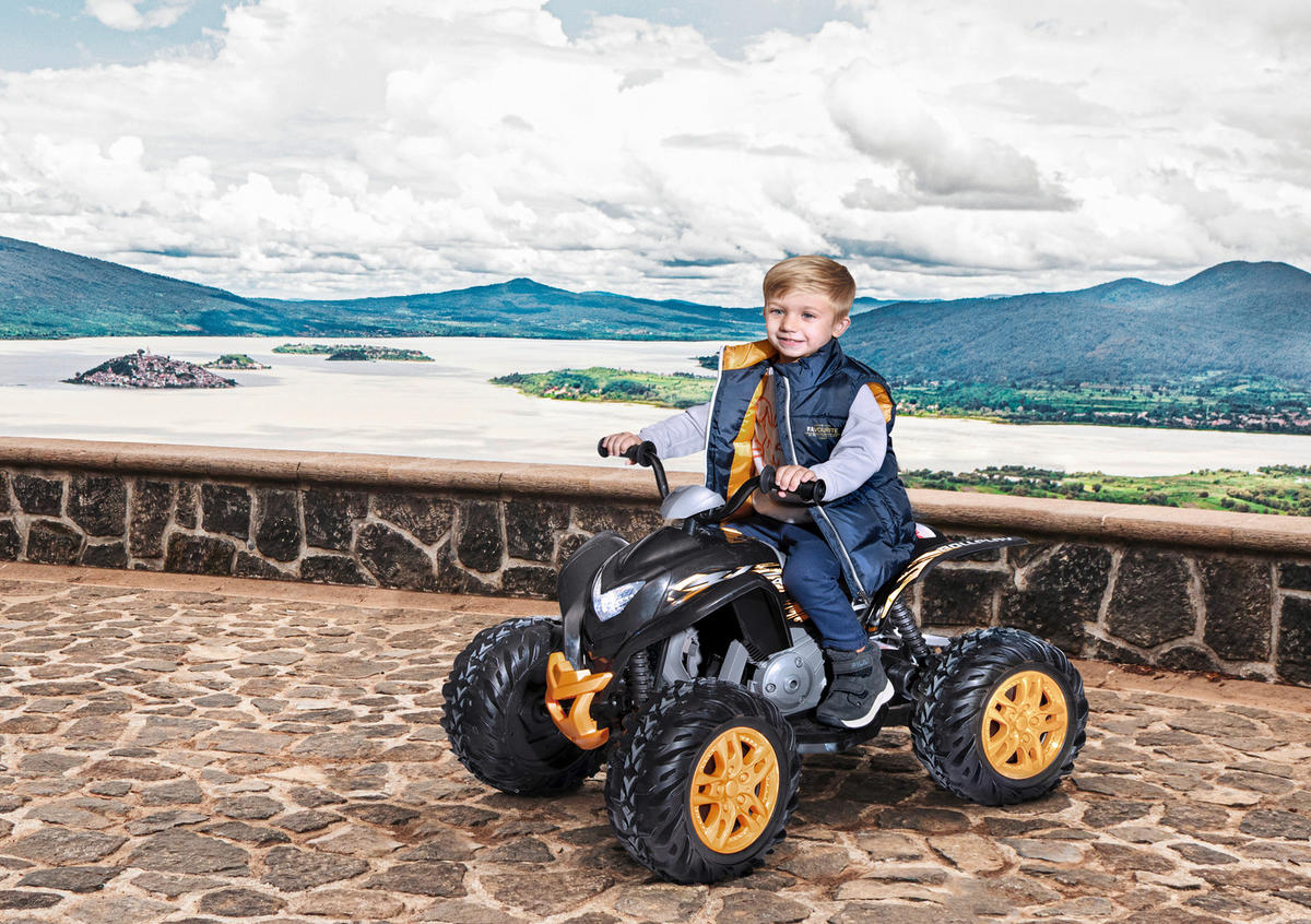 ČETVEROCIKL   - žuta/crna, Basics, plastika (99/66/61cm)