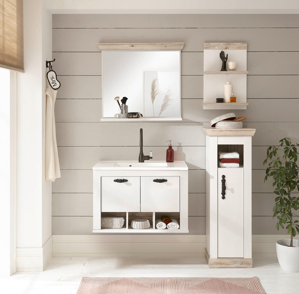 WANDSPIEGEL 80/72/15 cm    in  - Pinienfarben, Design, Holzwerkstoff (80/72/15cm) - MID.YOU