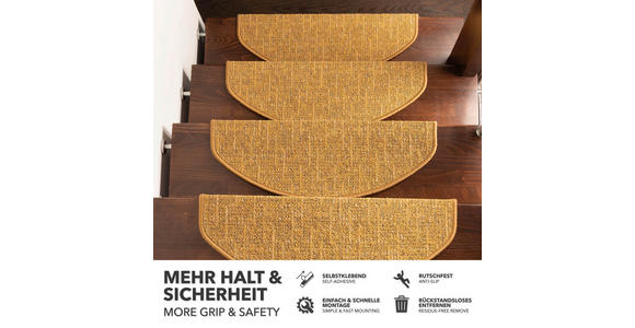 STUFENMATTE in Gelb  - Gelb, Basics, Textil (65/23.5cm) - Esposa