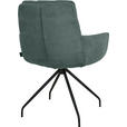 ARMLEHNSTUHL  Stoffauswahl, Typenauswahl, Sitzfläche 360° drehbar, Gestellauswahl Cord  - Schwarz/Grün, Design, Textil/Metall (63/90/69cm) - Johann Jakob