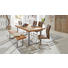 ESSTISCH Wildeiche massiv rechteckig Eichefarben - Eichefarben, Design, Holz/Metall (200/100/75cm) - Carryhome