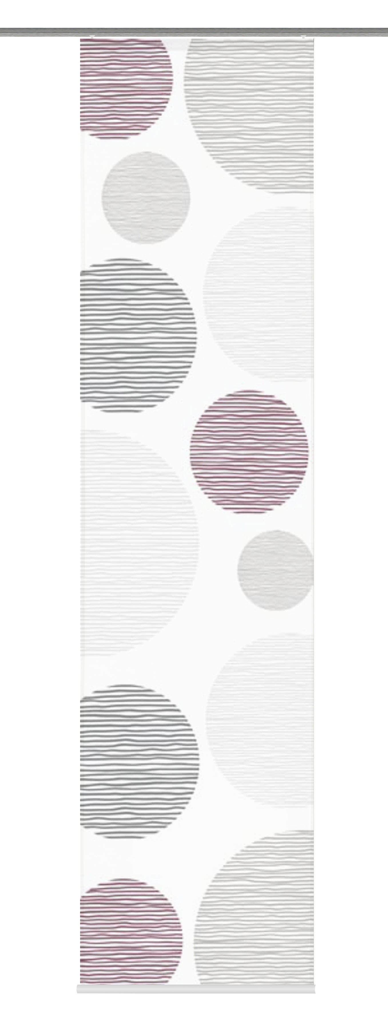 FLÄCHENVORHANG in Bordeaux blickdicht  - Bordeaux, Design, Textil (60/245cm) - Schmidt W. Gmbh