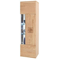 HÄNGEVITRINE in Eichefarben   - Eichefarben/Nickelfarben, Design, Glas/Holz (45/157/38cm) - Livetastic