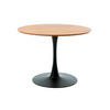 MATBORD i trämaterial 100/100/75 cm   - svart/ekfärgad, Modern, metall/trämaterial (100/100/75cm) - Livetastic