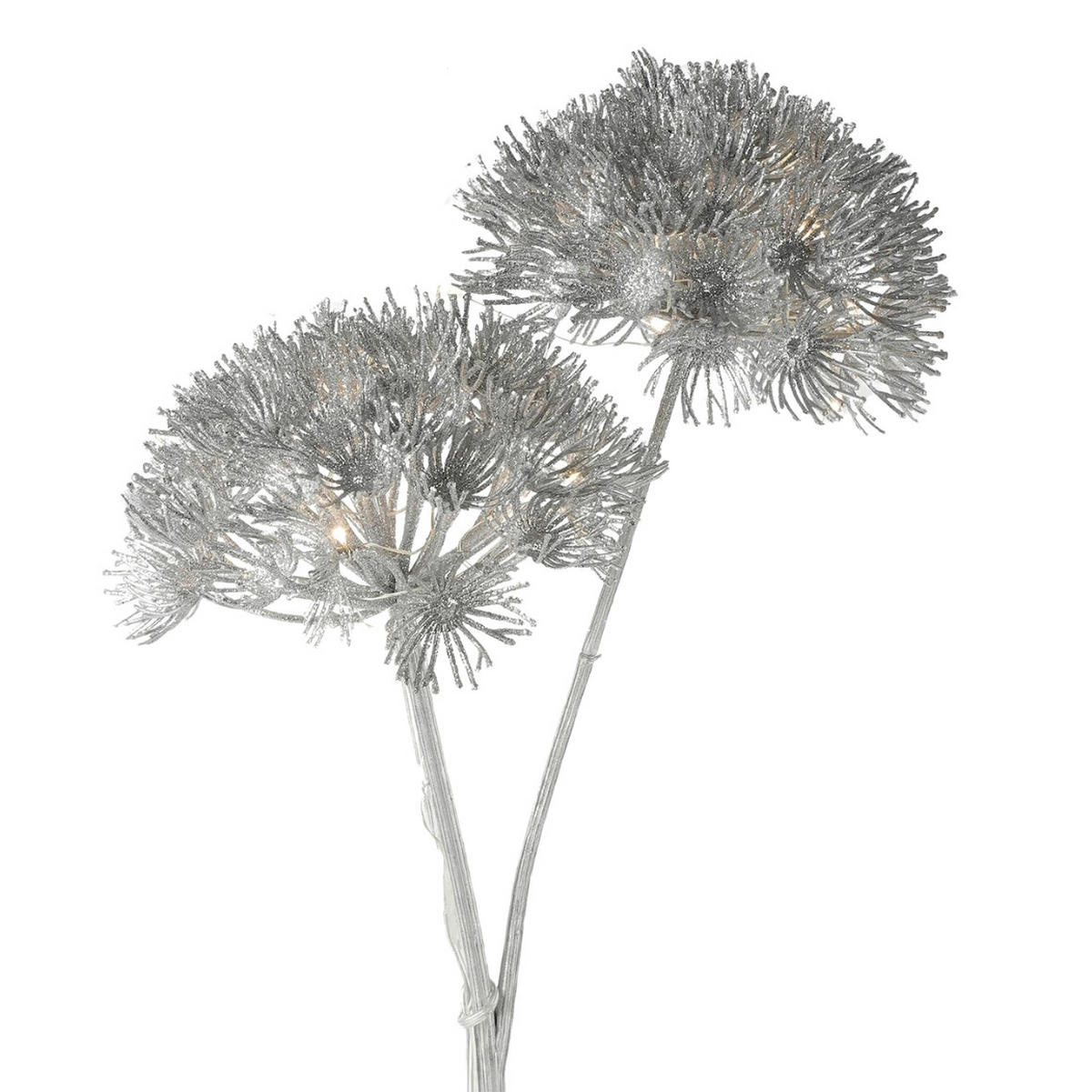 UMETNA RASTLINA - srebrne barve, Basics, umetna masa (10/15/70cm)