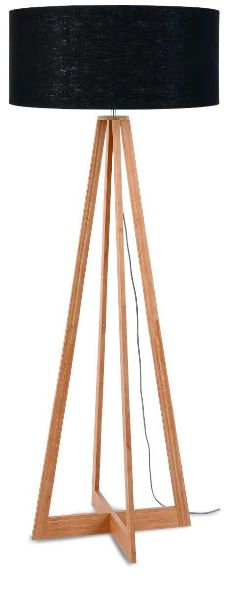 STOJACÍ LAMPA, 60/158 cm  - černá/přírodní barvy, Trend (60/158cm) - Good & Mojo