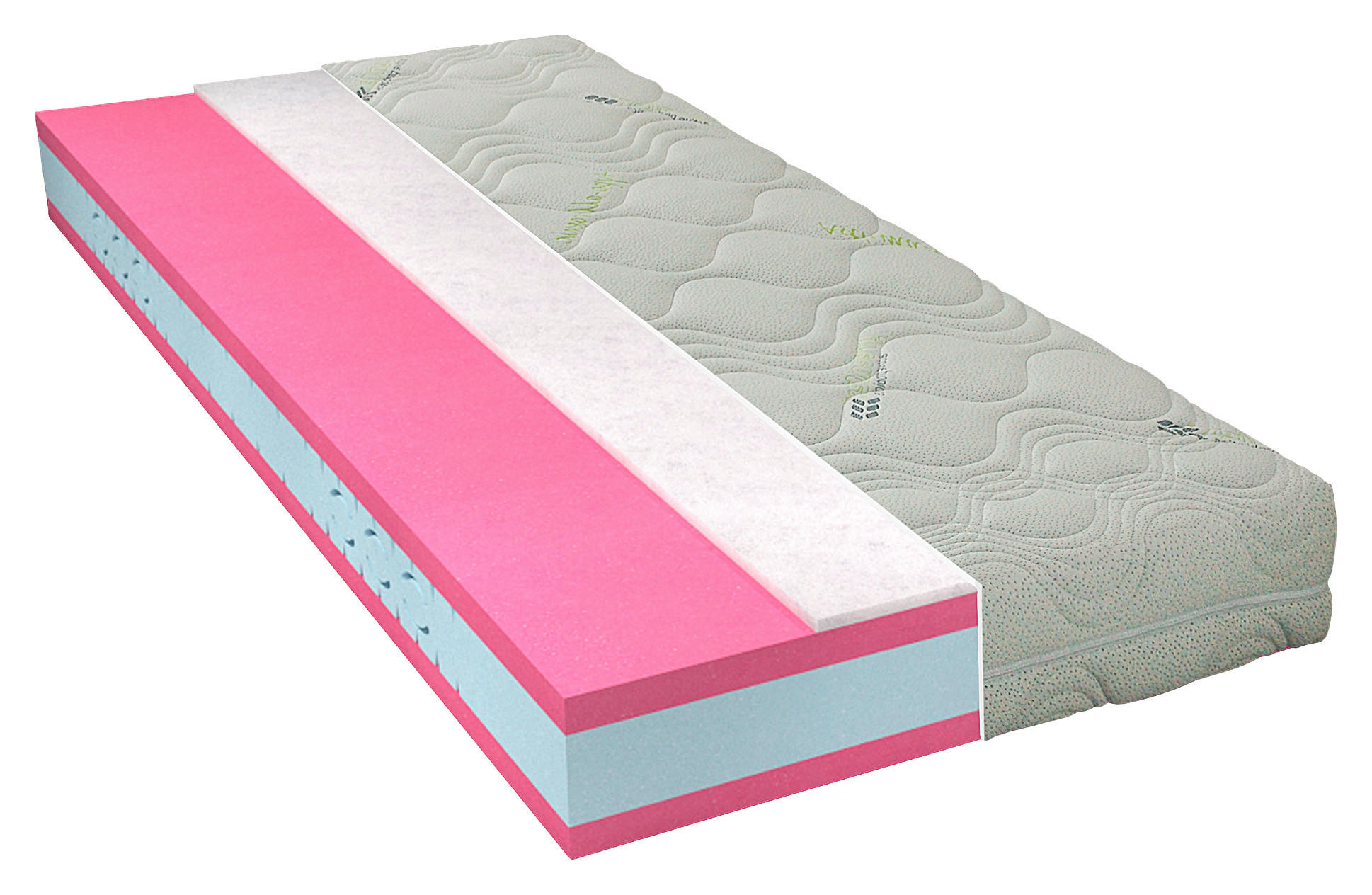 MATRAC, 90/200 cm - biela, Basics, textil (90/200cm)