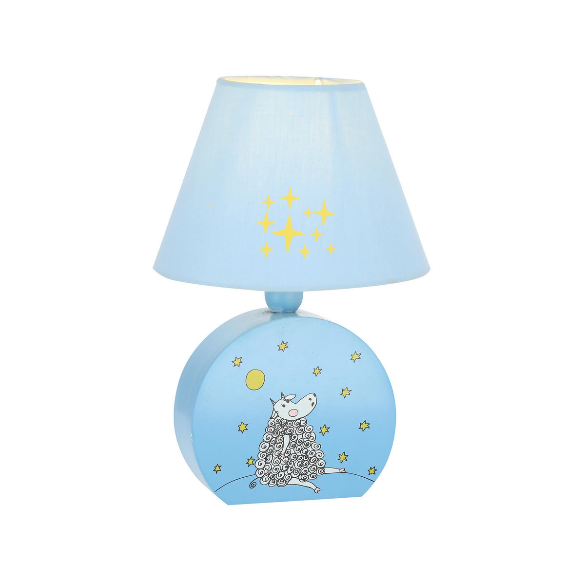 KINDERTISCHLEUCHTE 17/17/20 cm   - Hellblau, Basics, Holzwerkstoff/Textil (17/17/20cm)