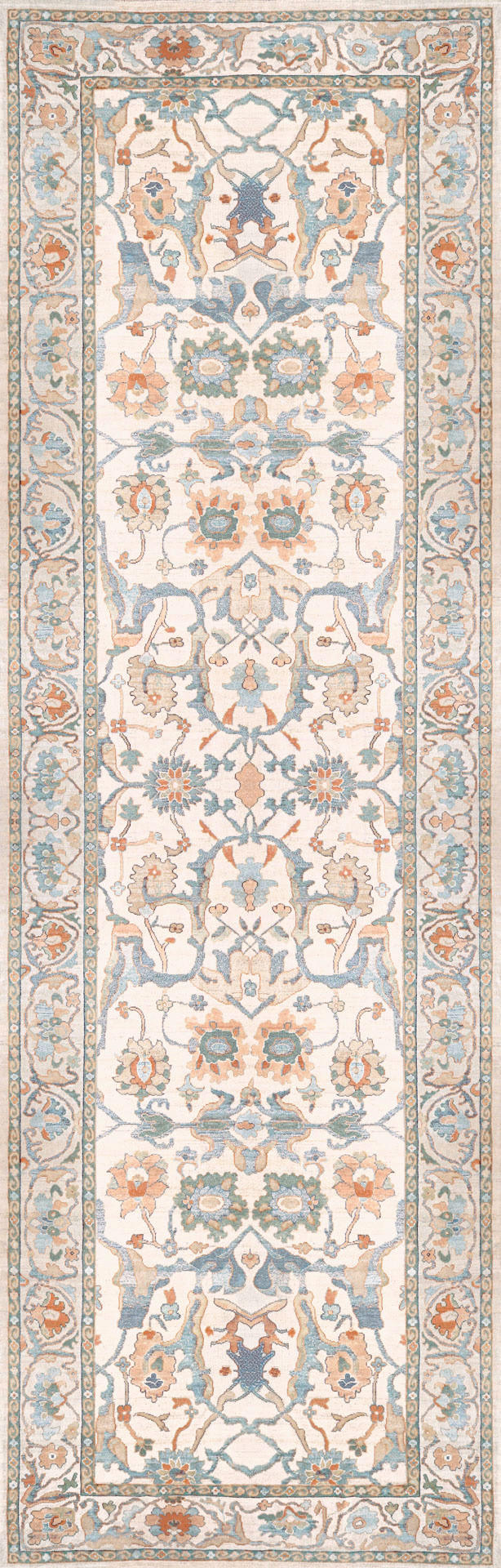 LÄUFER Living Zaveran 80/250 cm  in Terracotta, Perlmutt, Graublau  - Graublau/Perlmutt, LIFESTYLE, Kunststoff/Textil (80/250cm) - Lindorug