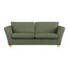 3-SITZER-SOFA in Chenille Olivgrün  - Naturfarben/Olivgrün, Holz/Textil (216/70-85/95cm) - MID.YOU