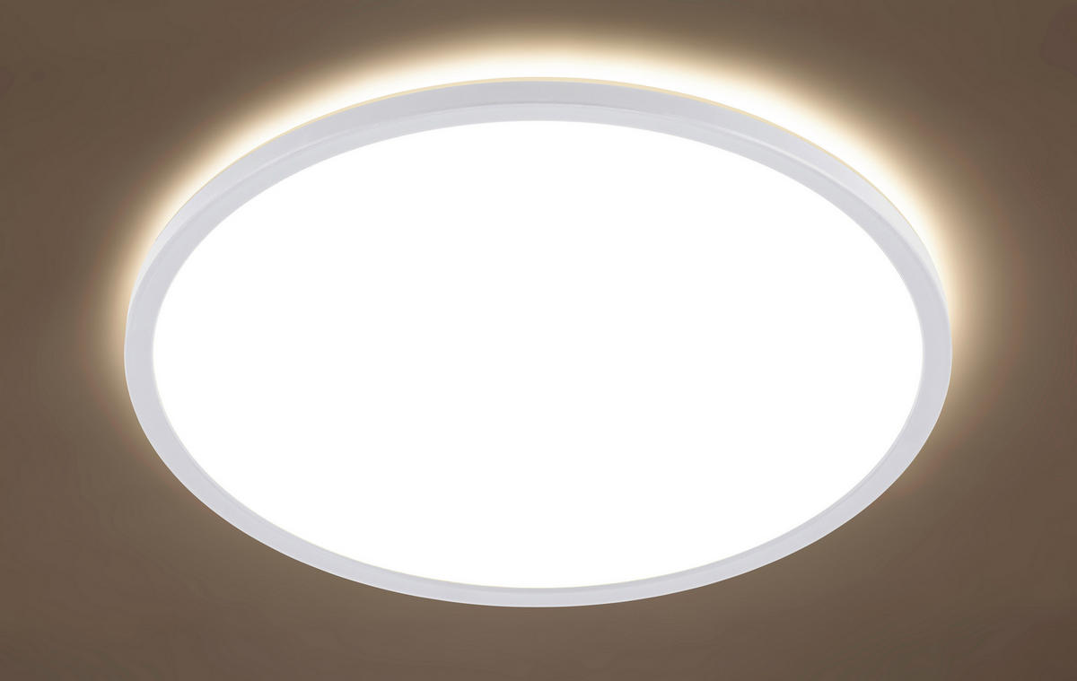 LED-DECKENLEUCHTE Giga 42/2,9 cm   - Weiß, Basics, Kunststoff (42/2,9cm) - Novel