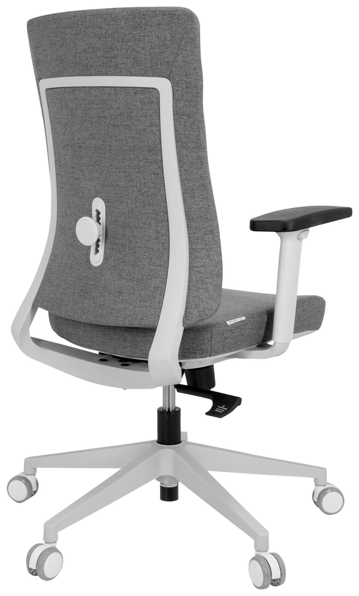 DREHSTUHL Flachgewebe Grau  - Schwarz/Grau, Basics, Kunststoff/Textil (66/104/58cm) - MID.YOU