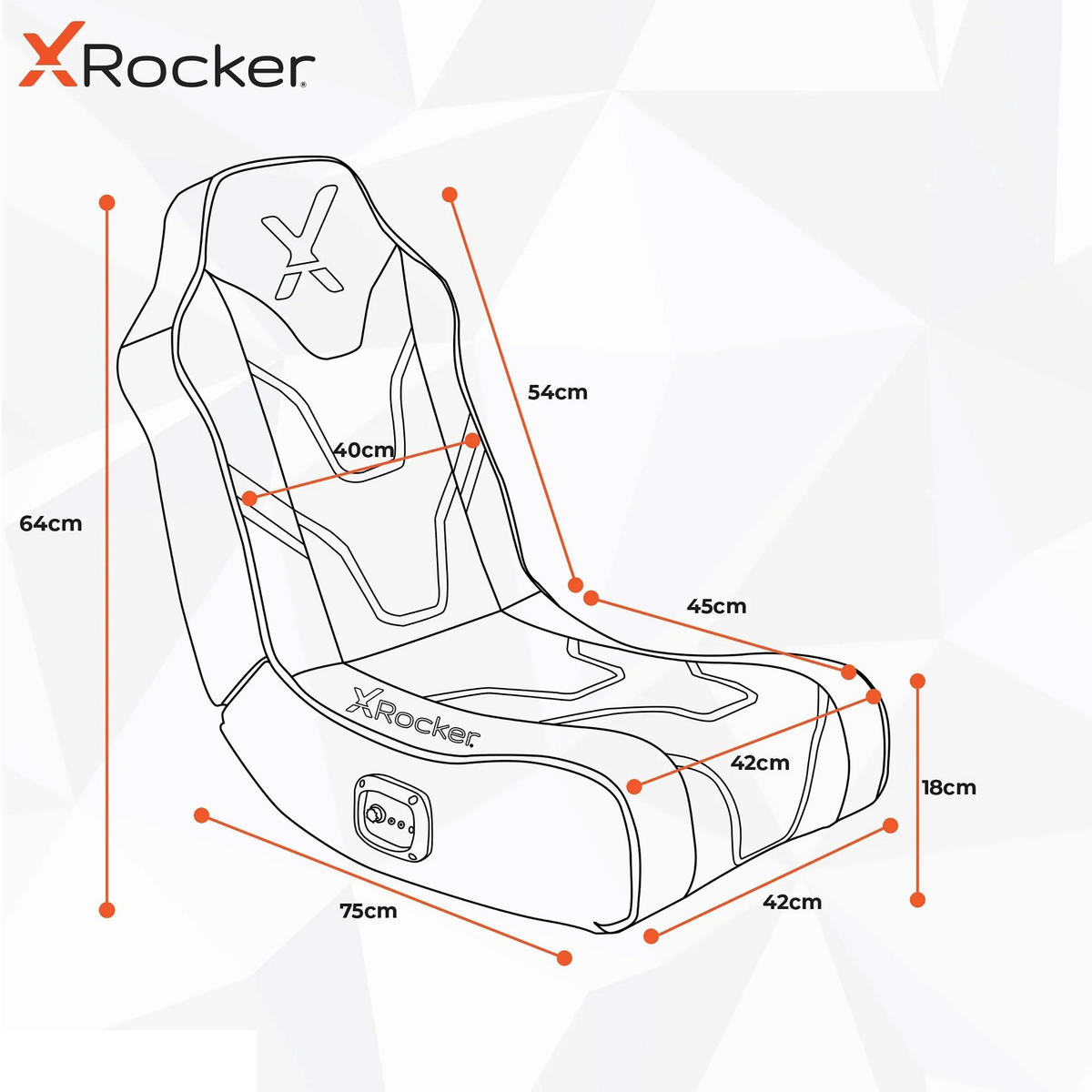GAMINGSESSEL Schwarz, Goldfarben Textil   - Goldfarben/Schwarz, MODERN, Textil (42/64/75cm) - X Rocker