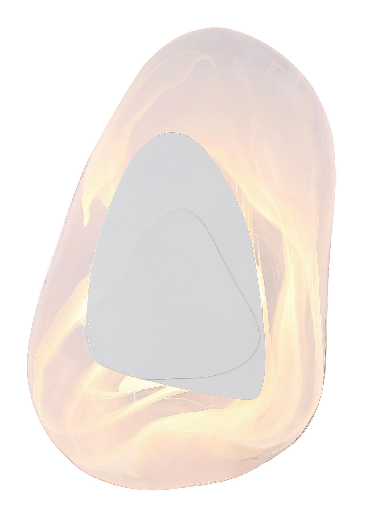 LED-WANDLEUCHTE - Klar/Weiss, Design, Glas/Metall (20,3/31,5cm) - Globo
