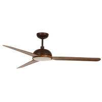 DECKENVENTILATOR - Buchefarben/Braun, Trend, Kunststoff/Metall (142cm) - P & B