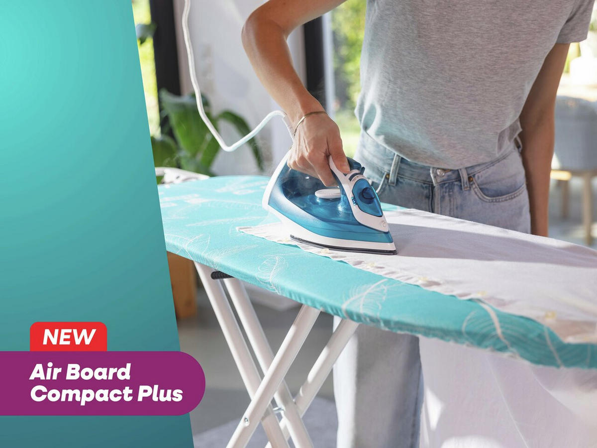 BÜGELBRETT  AIR BOARD M COMPACT PLUS  - Türkis, Basics, Metall (141/40/158cm) - Leifheit